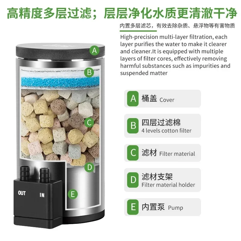 Silent Desktop Aquarium Filter - Marine Aquarium Protein Skimmer ulasan dan harga