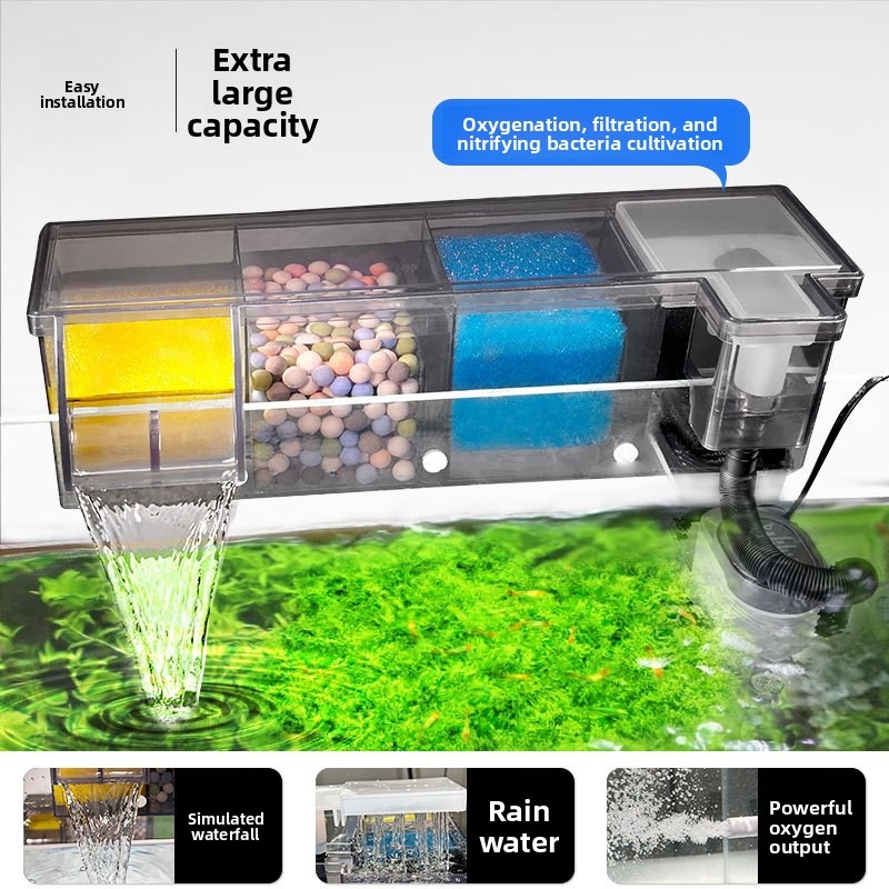 Multi-Chamber Biochemical Filt - Marine Aquarium Protein Skimmer ulasan dan harga