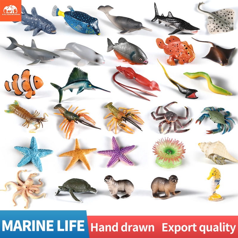Sea Life Animal Action Figures - Marine Aquarium Aquascape ulasan dan harga
